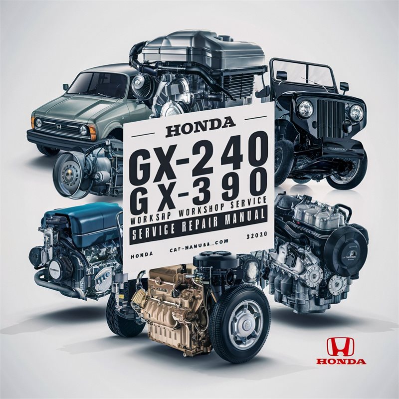 HONDA GX240 GX270 GX340 GX390 Engine Workshop Service Repair Manual 