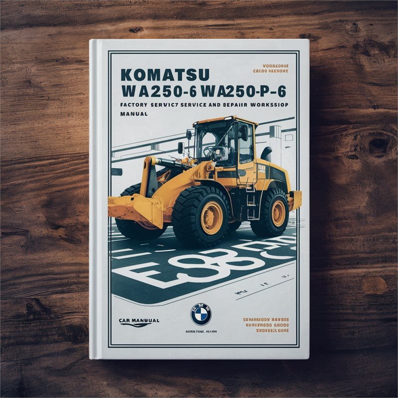 Komatsu WA250-6 WA250PZ-6 Wheel Loader Factory Service and Repair Workshop Manual 
