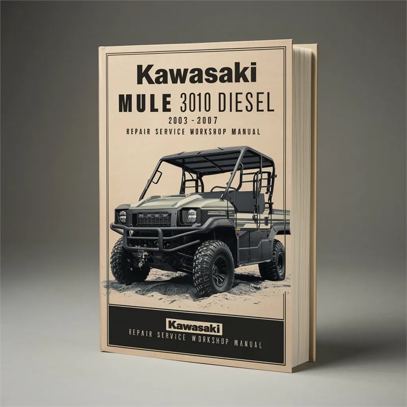 KAWASAKI KAF950 Mule 3010 Diesel 2003-2007 ATV Repair Service Workshop Manual 