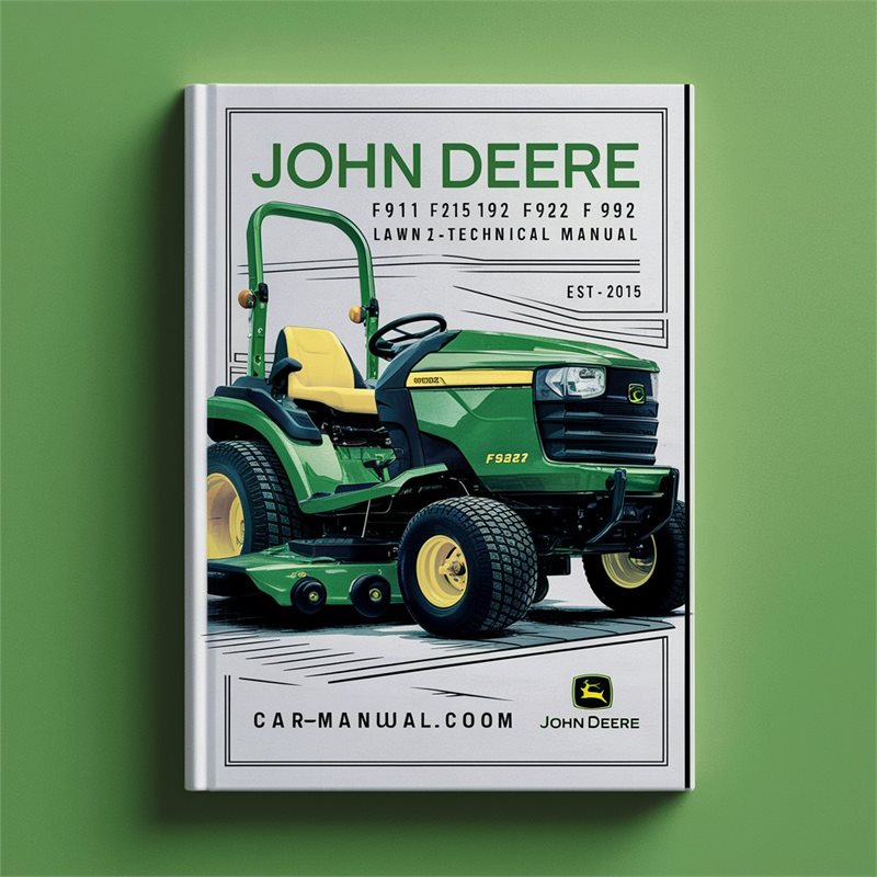 John Deere F911 F915 F925 F932 F935 lawn mower Service Technical Manual 