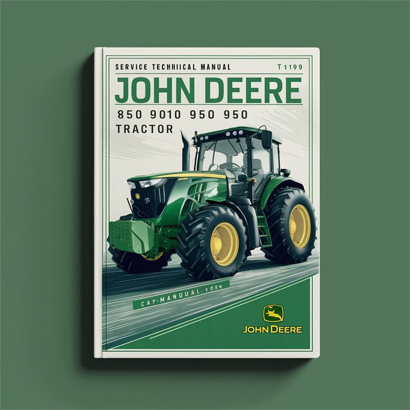 John Deere 850 900 950 1050 Tractor TM1192 Service Technical Manual 