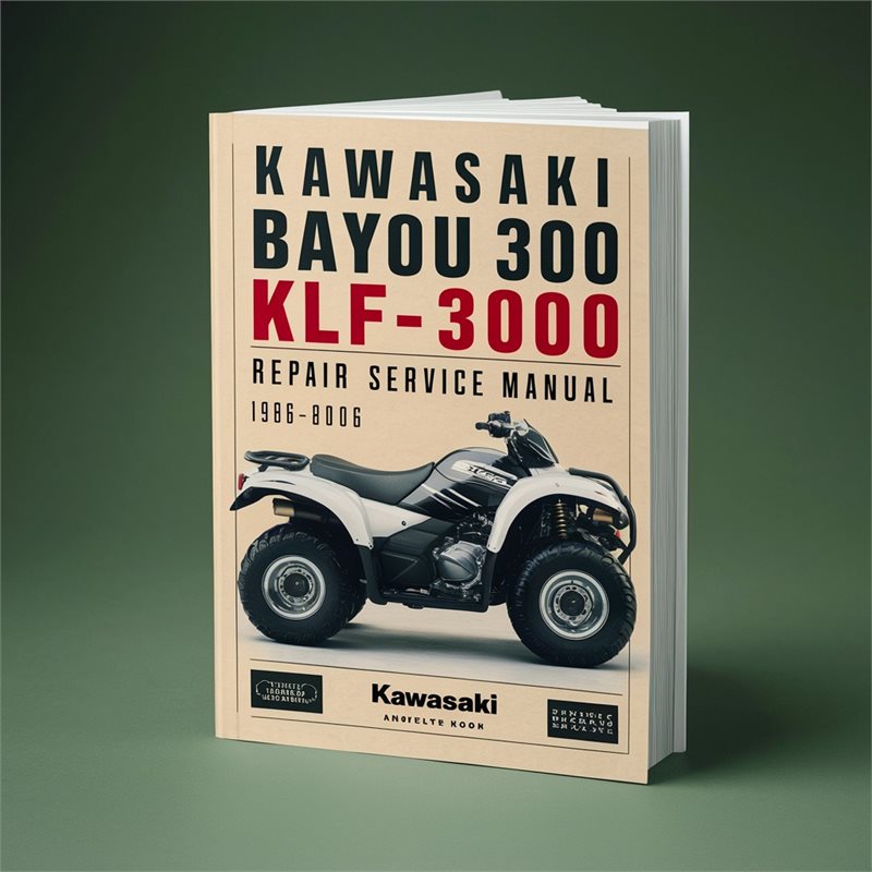 Kawasaki Bayou 300 KLF 300 1986-2006 Repair Service Manual