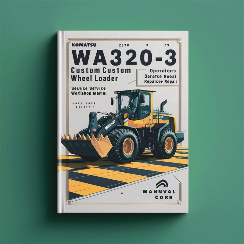 Komatsu WA320-3 & WA320-3 Custom Wheel Loader (2 Manual Set) Operators Service Repair Workshop Manual 
