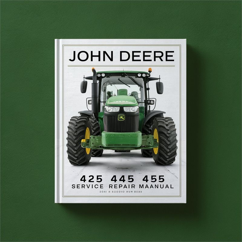 John Deere 425 445 455 Service Repair Manual. 