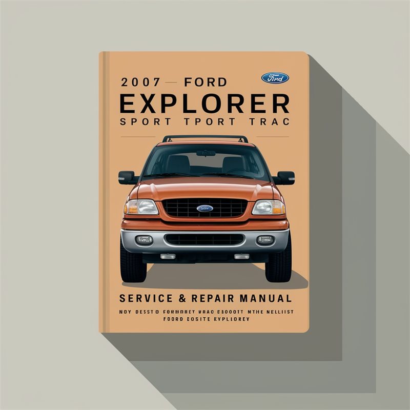 2007 Ford Explorer Sport Trac Service And Repair Manual 