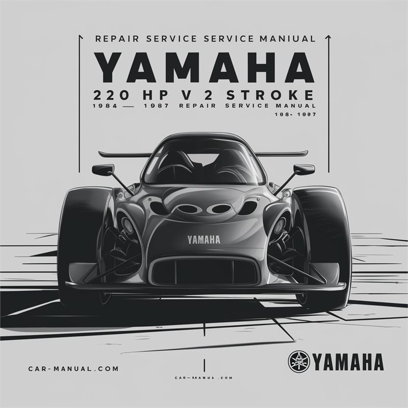 Yamaha 220 HP V6 2 stroke 1984-1987 Repair Service Manual 