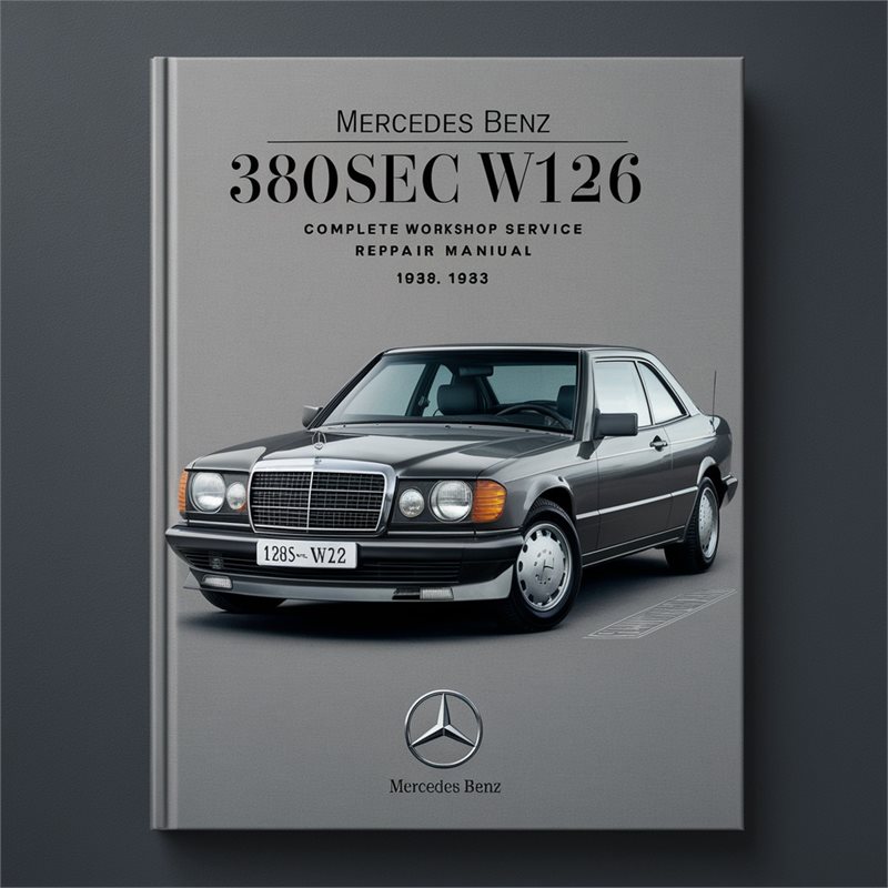 Mercedes Benz 380SEC W126 Complete Workshop Service Repair Manual 1982 1983 