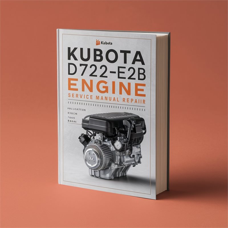 Kubota D722-E2B Engine WSM Service Manual Repair 