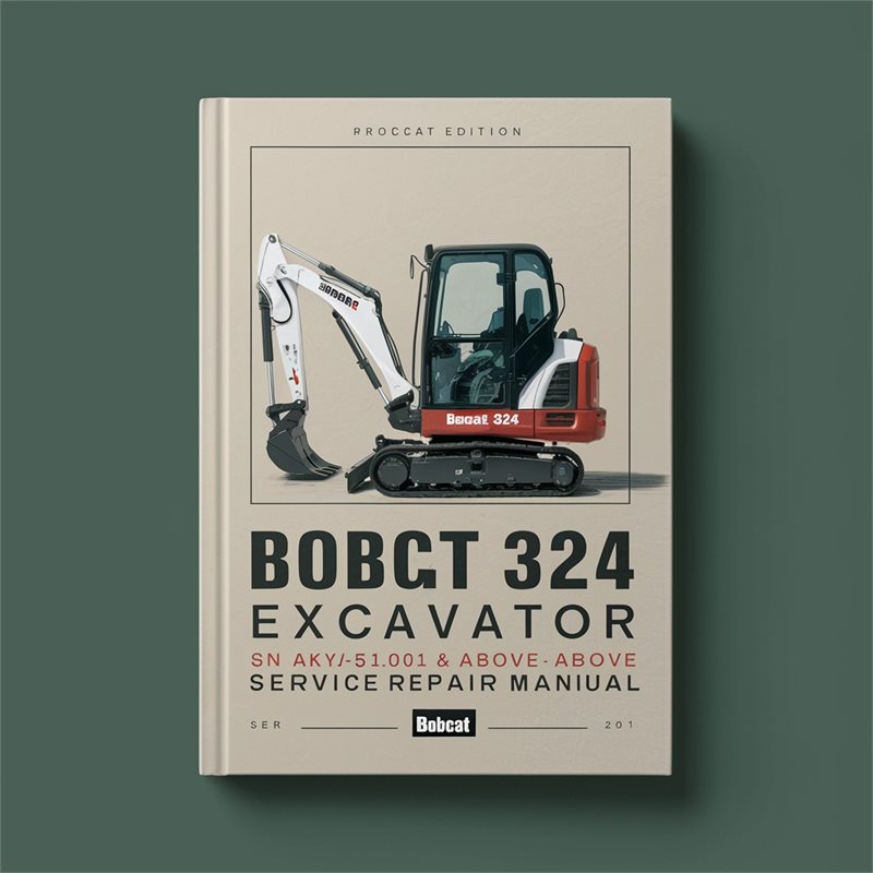 BOBCAT 324 Excavator SN AKY511001 & Above Service Repair Manual 