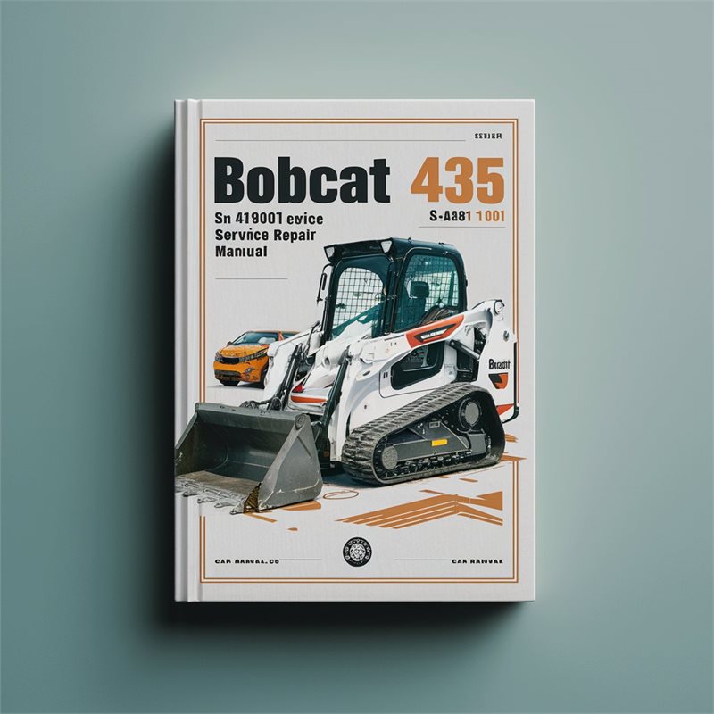 BOBCAT 435 Excavator SN AA8A11001 & Above Service Repair Manual 
