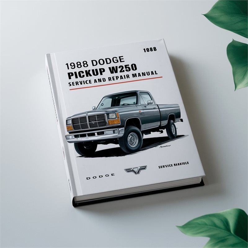 1988 Dodge Pickup W250 Service and Repair Manual 
