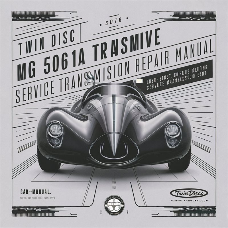 Twin Disc Mg 5061a Marine Transmission Service Repair Manual 