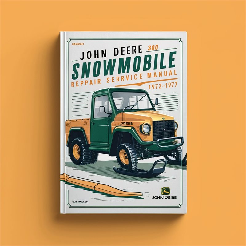 John Deere 300 Snowmobile 1972-1977 Repair Service Manual 