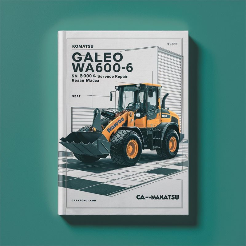 Komatsu GALEO WA600-6 Wheel Loader SN 60001 & UP Service Repair Manual 