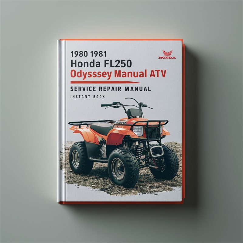 1980-1981 Honda FL250 Odyssey ATV Service Repair Manual 