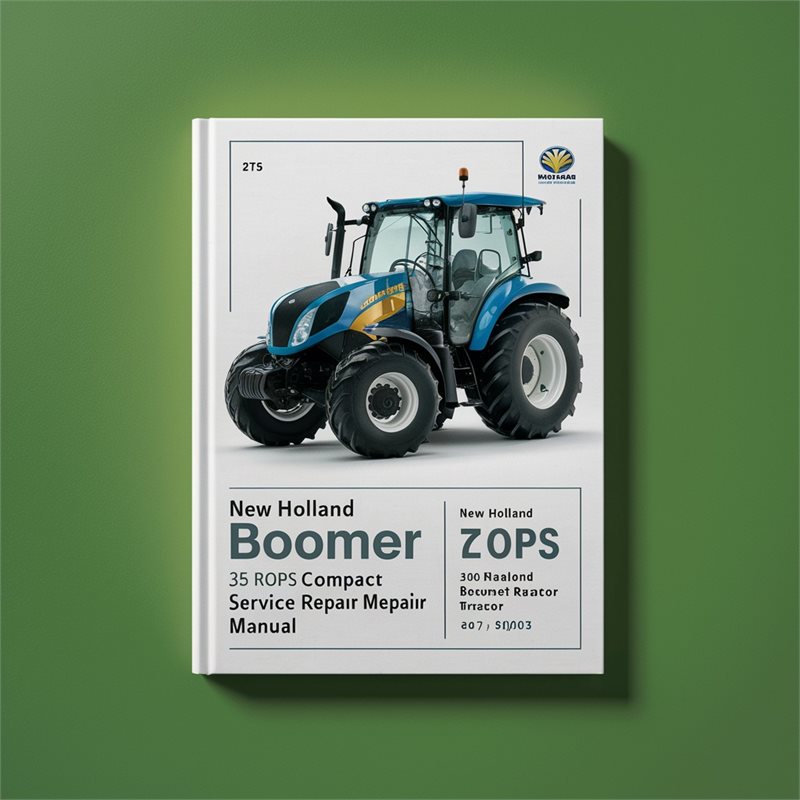 New Holland BOOMER 35 ROPS Compact Tractor Service Repair Manual 