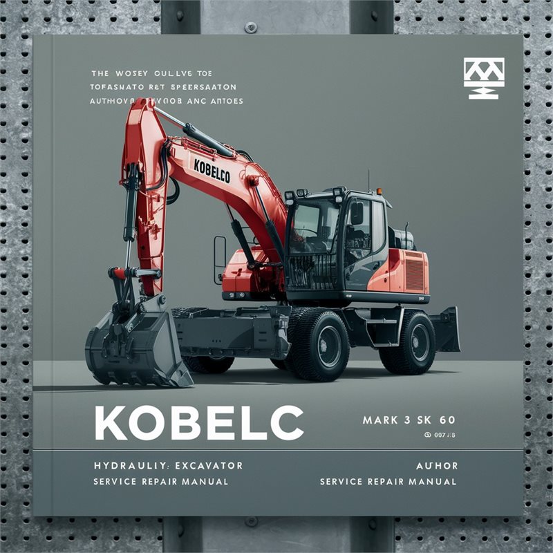 KOBELCO MARK 3 SK 60 HYDRAULIC Excavator Service Repair Manual 
