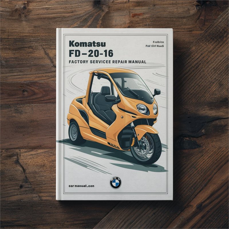 Komatsu FD20-16 Forklift Factory Service Repair Manual 