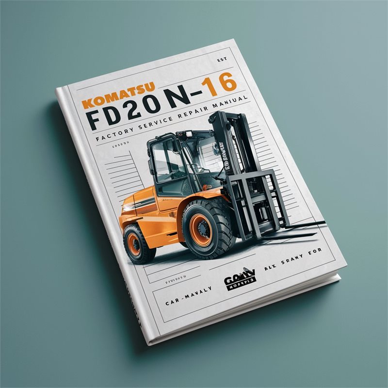 Komatsu FD20N-16 Forklift Factory Service Repair Manual 