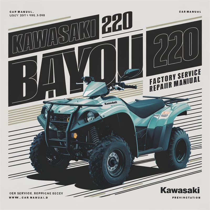 Kawasaki Bayou 220 1988-2002 Factory Service Repair Manual 