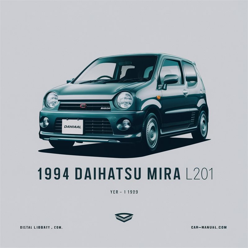 1994 Daihatsu Mira L201 Workshop Manual 