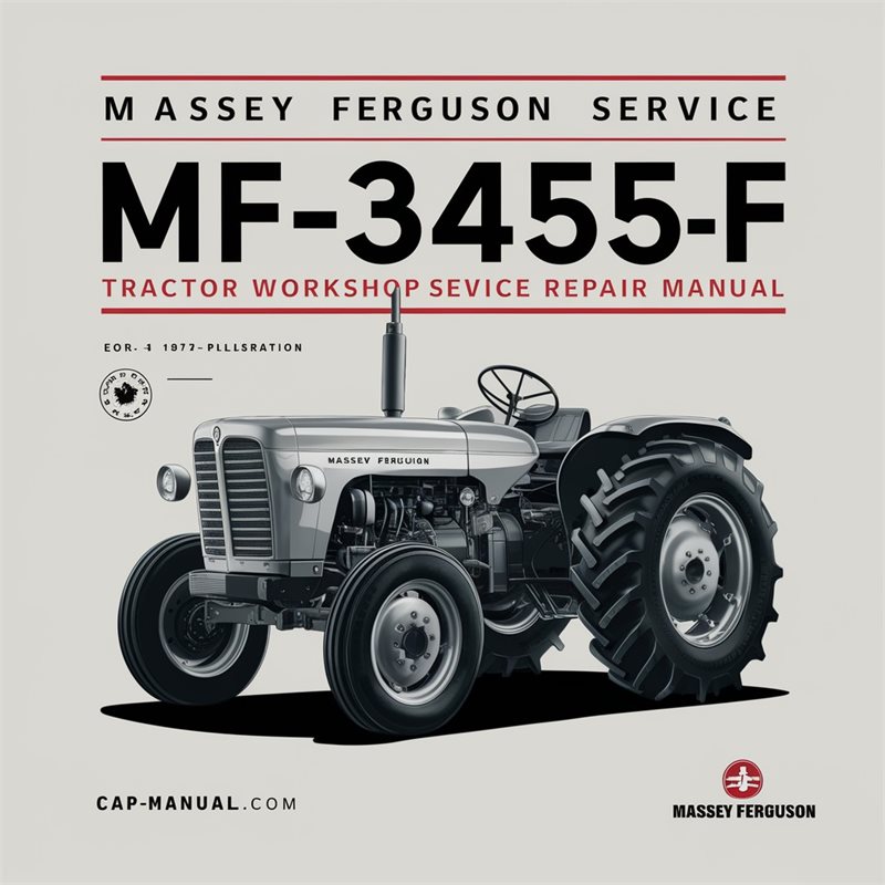 MASSEY FERGUSON Service MF-3455-F Tractor Workshop Service Repair Manual 