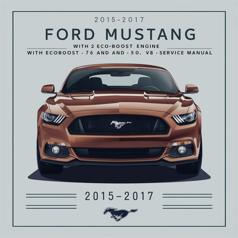 2015-2017 Ford MUSTANG WITH 2.3L ECOBOOST Engine 3.7L V6 And 5.0L V8 Service Repair Manual 