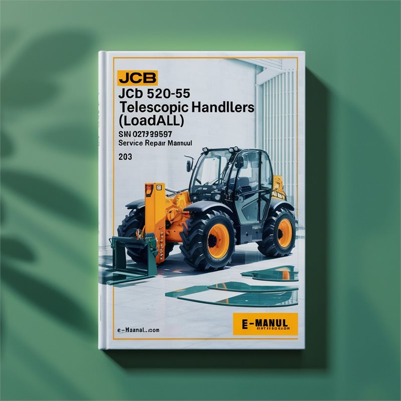 JCB 520-55 TELESCOPIC Handlers (LOADALL) SN 0279000-0279597 Service Repair Manual 
