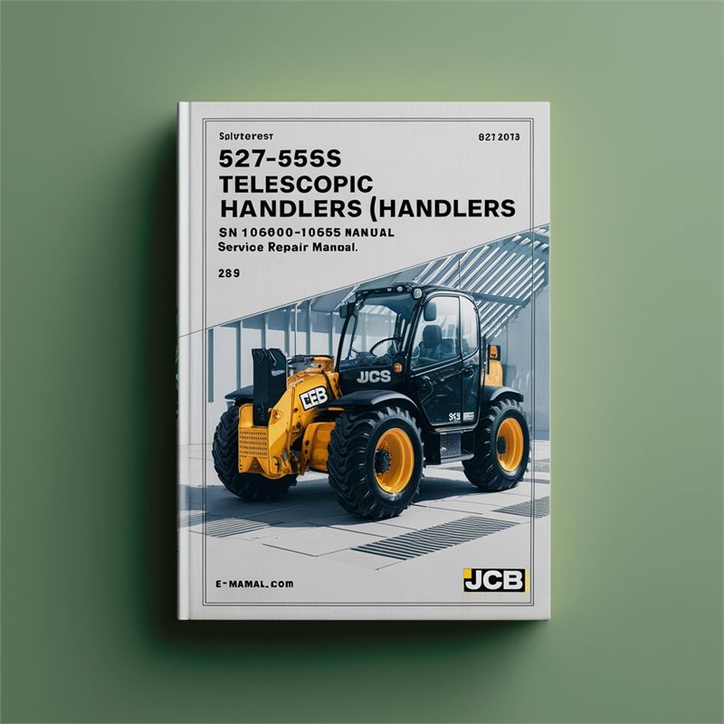 JCB 527-55S TELESCOPIC Handlers (LOADALL) SN 1068000-1069456 Service Repair Manual 