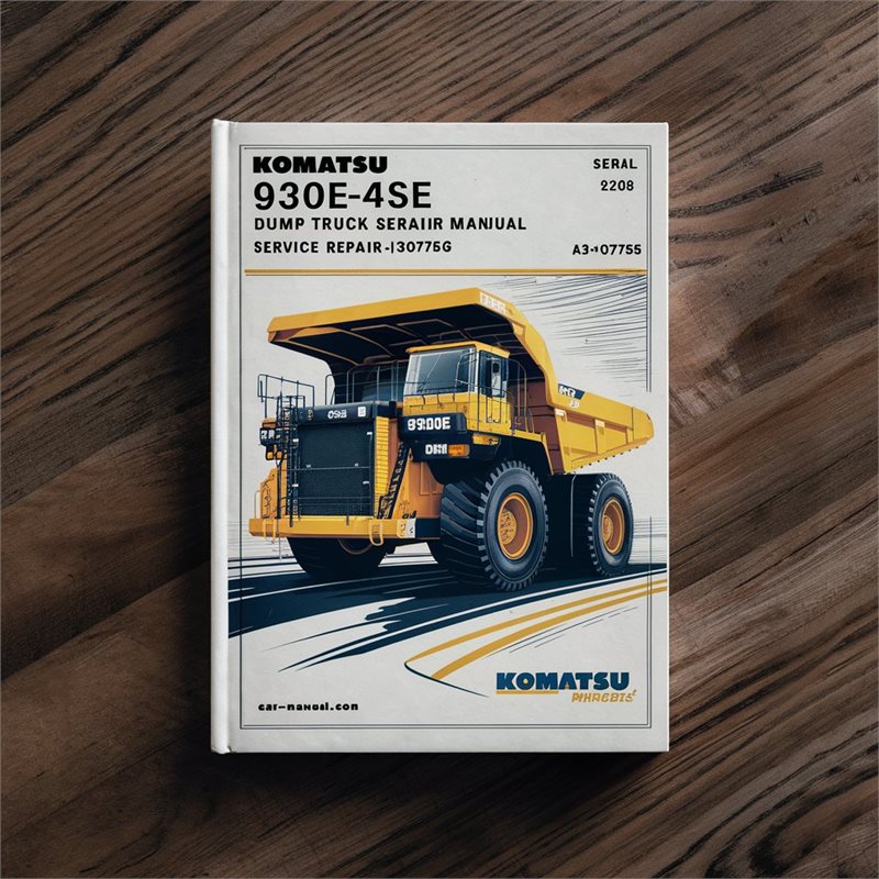Komatsu 930E-4SE Dump Truck Service Repair Manual (Serial Number: A30727-A30756) 