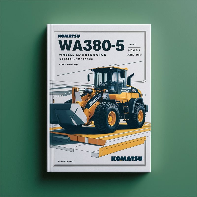 Komatsu WA380-5 Wheel Loader Operation & Maintenance Manual (Serial Number: 60001 and up) 