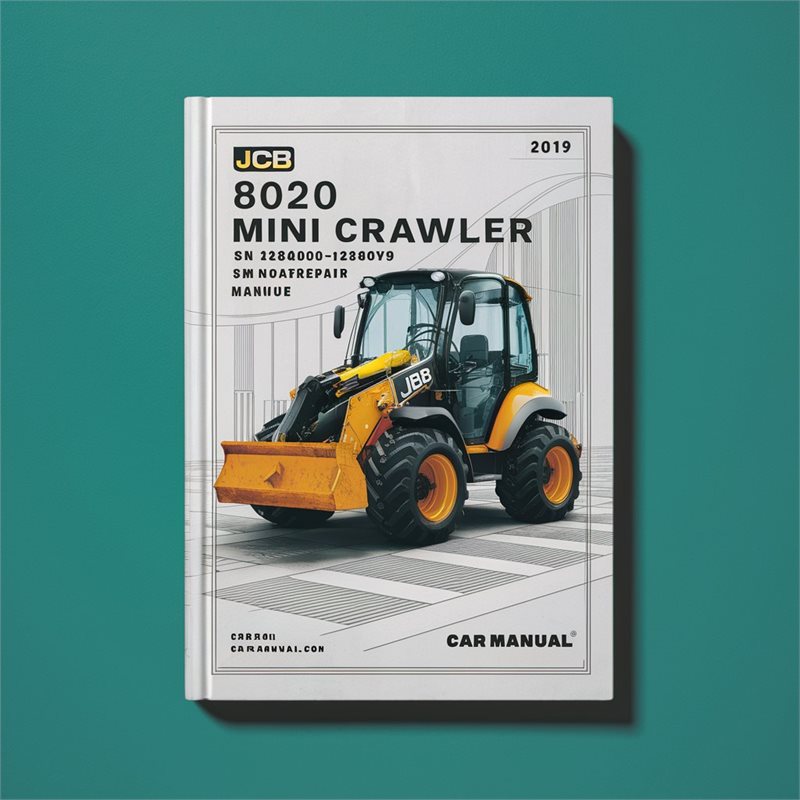 JCB 8020 Mini Crawler ExcavatorS SN 1284000-1284999 Service Repair Manual 