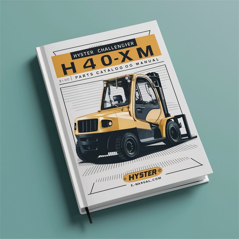 HYSTER CHALLENGER H40XM D001 Forklift Parts Catalog Manual 
