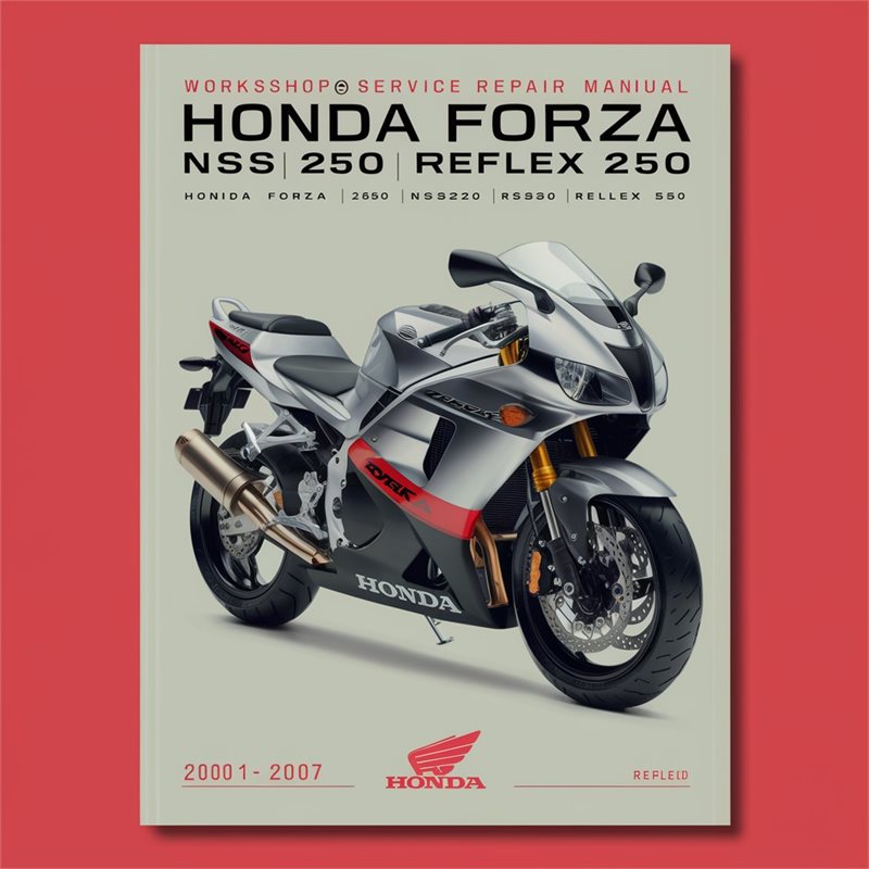 Honda Forza 250 NSS250 Reflex 250 Complete Workshop Service Repair Manual 2001 2002 2003 2004 2005 2006 2007 