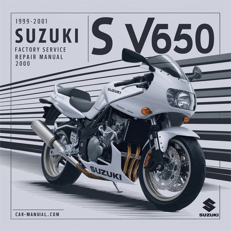 1999-2001 Suzuki SV650 Factory Service Repair Manual 2000 
