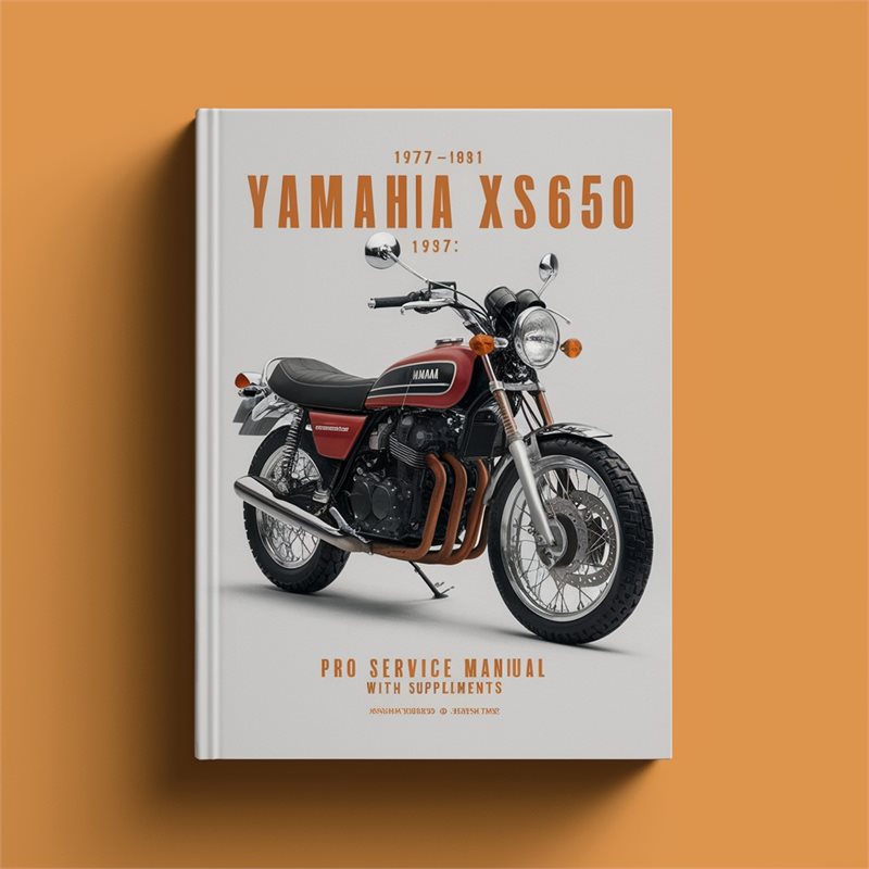 1977-1981 Yamaha XS650 Pro Service Repair Manual w/ Supplements 