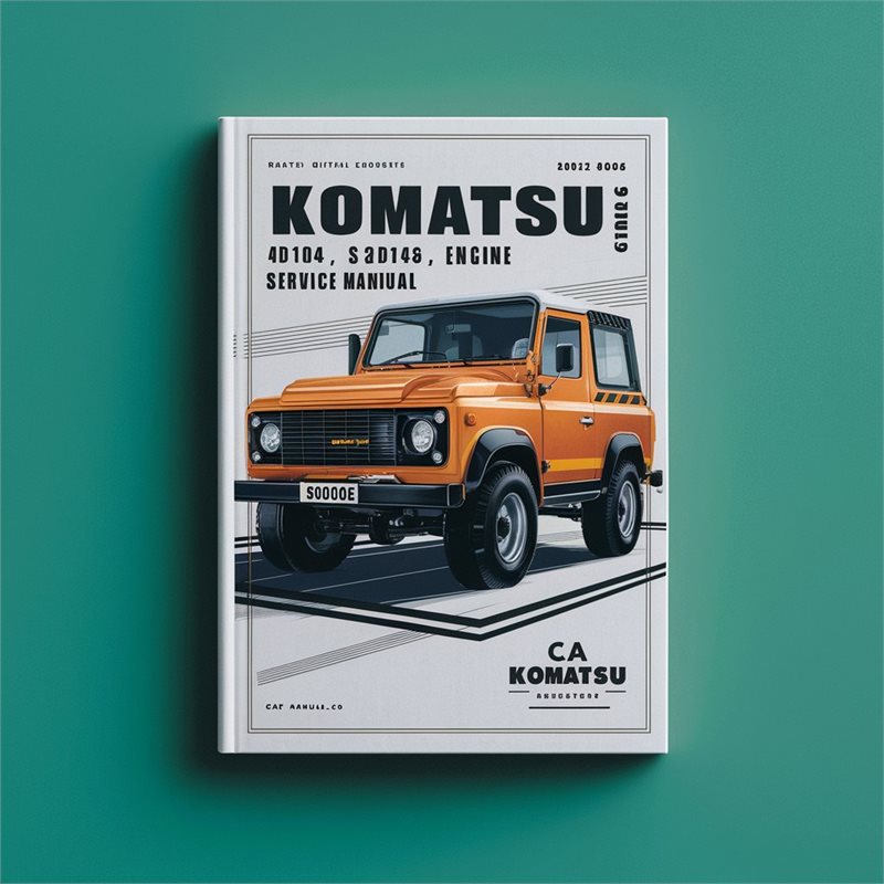 Komatsu 4D104E S4D104E Engine Repair Service Manual 