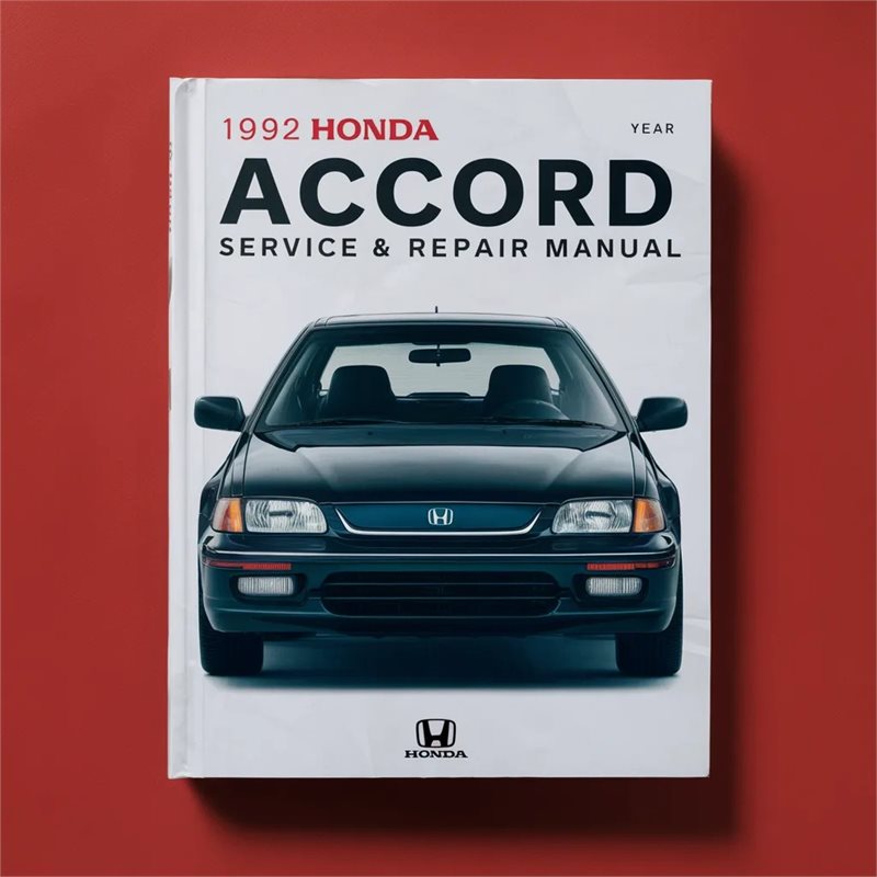 1992 Honda Accord Service & Repair Manual 