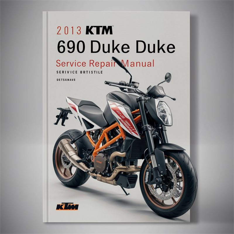 2013 KTM 690 DUKE DUKE R Service Repair Manual 