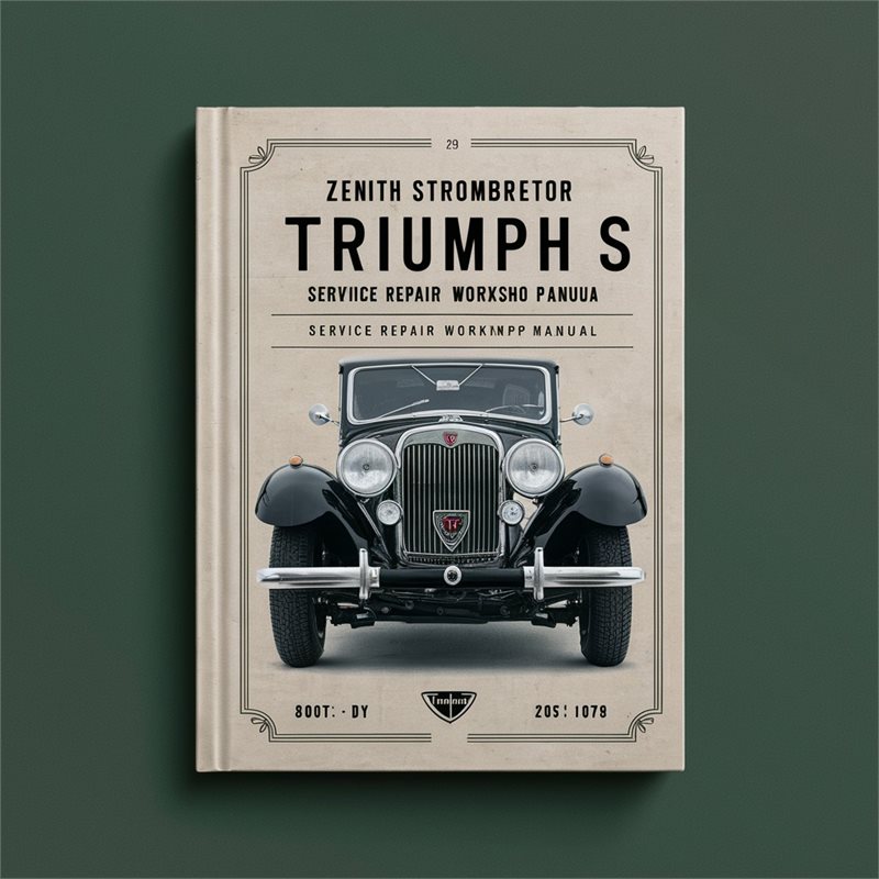 Zenith Stromberg Carburetor Triumph S Service Repair Workshop Manual 