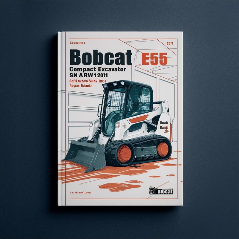 BOBCAT E55 Compact Excavator SN ARWM11001 & Above Service Repair Manual 
