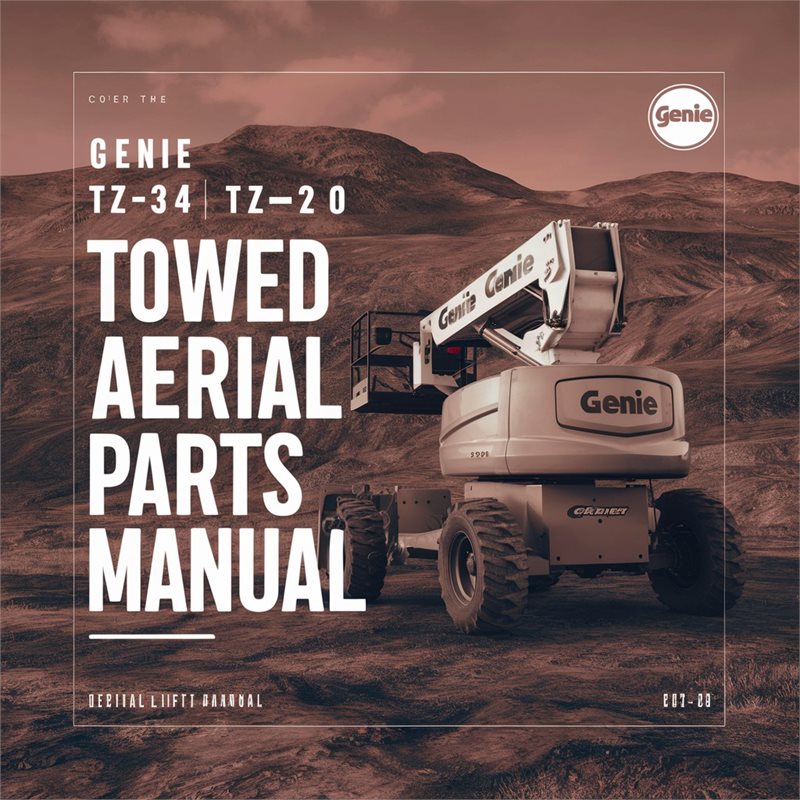 Genie TZ-34 TZ-20 Towed Aerial Lift Parts Manual 