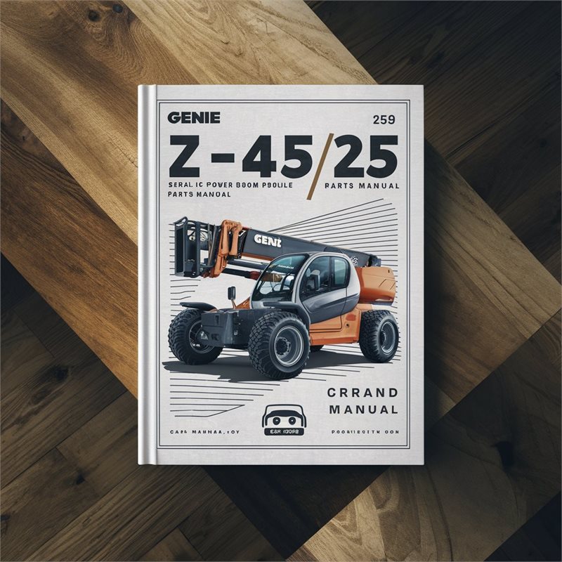 Genie Z-45/25 Z-45/25 IC Power Boom Lift Parts Manual (Serial Number Range: from SN 9997 to 21178) 