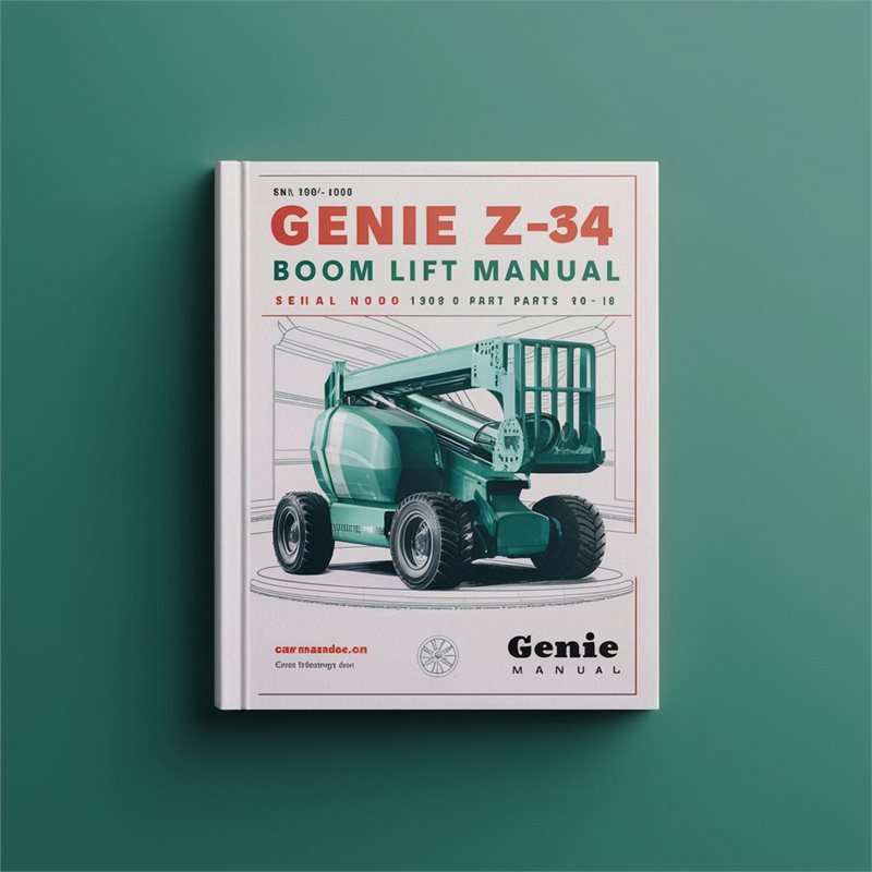Genie Z-60 Z-34 Boom Lift Parts Manual (Serial Number Range: from SN 1090 to 4000 ) 