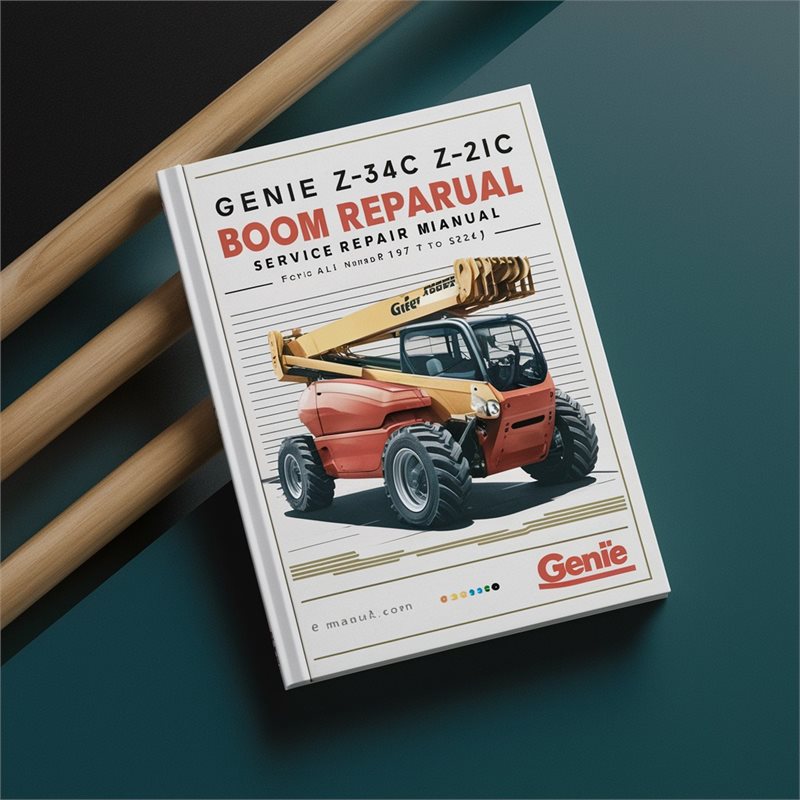 Genie Z-34IC Z-22IC Boom Lift Service Repair Manual (from serial number 1187 to 3241) 