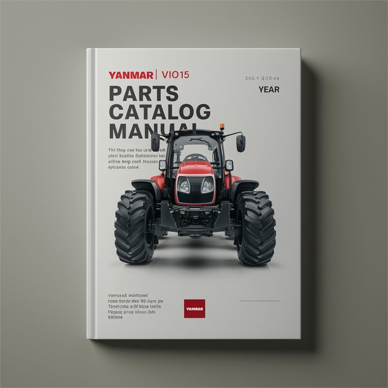 Yanmar VIO15 Parts Catalog Manual 