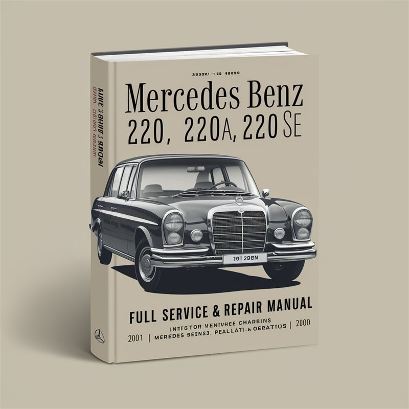 Mercedes Benz 220 220A 220S 220SE Full Service & Repair Manual 