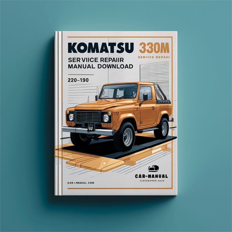 Komatsu 330M Service Repair Manual A10190-A10211 