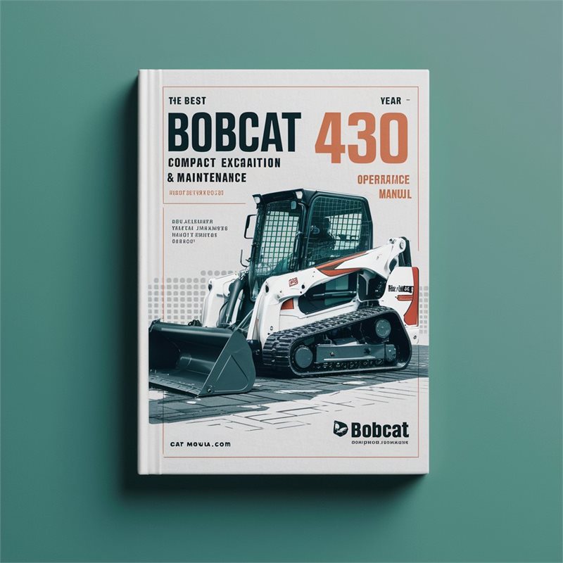 Best Bobcat 430 Compact Excavator Operation & Maintenance Manual 
