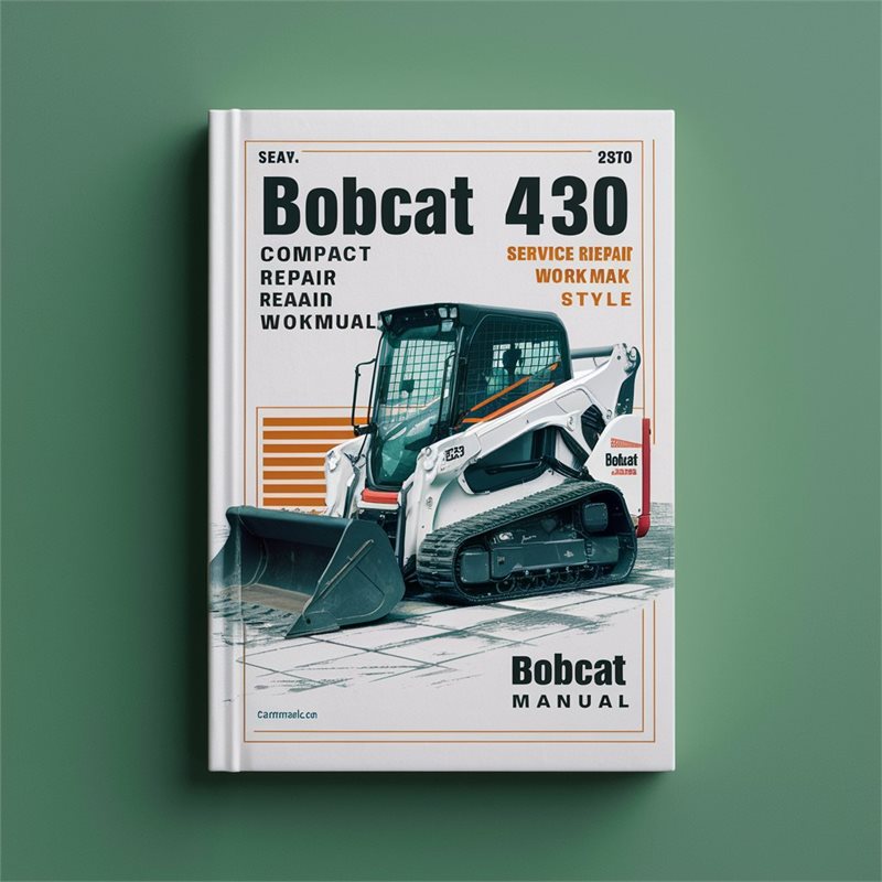 Bobcat 430 Compact Excavator Service Repair WorkManual 